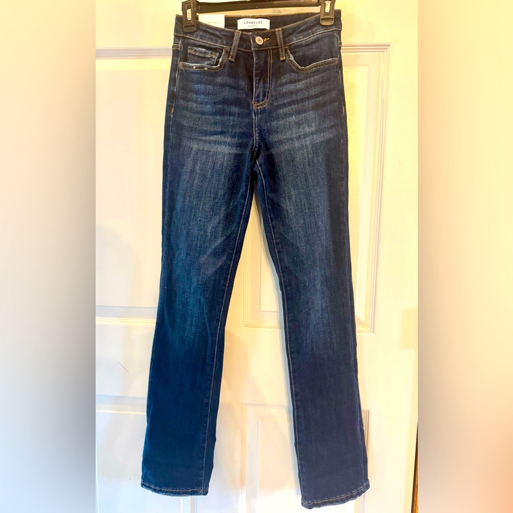 NWT Vervet Lovervet High Rise Slim Straight Jeans (Size:25/1)